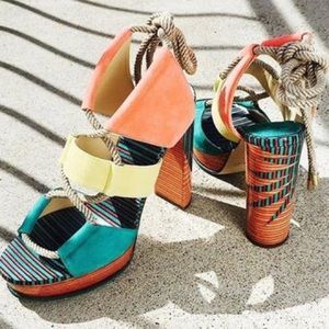 Jimmy Choo multi colored heels